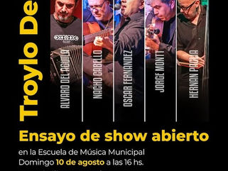 TROYLO DELAY SE PRESENTARÁ ESTE DOMINGO (10) EN LA ESCUELA MUNICIPAL DE MÚSICA DE TRENQUE LAUQUEN