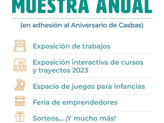 EL CENTRO DE FORMACIÓN LABORAL N° 401 DE CASBAS REALIZA LA MUESTRA ANUAL DE TRABAJOS
