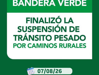 SALLIQUELÓ: BANDERA VERDE PARA EL TRÁNSITO PESADO POR CAMINOS RURALES