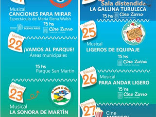PEHUAJÓ: GRILLA COMPLETA DE LAS ACTIVIDADES PREVISTAS PARA "VACACIONES EN ZAPATILLAS 2025"