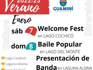 BAILE POPULAR, ARTISTAS EN VIVO Y FIESTA AL AIRE LIBRE EN LOS BALNEARIOS DEL DISTRITO DE GUAMINÍ