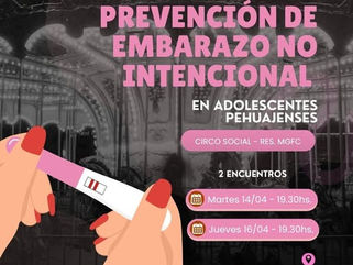 PEHUAJÓ: JORNADAS DE PREVENCIÓN DE EMBARAZO NO INTENCIONAL EN ADOLESCENTES