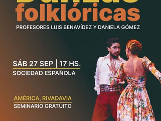 SEMINARIO INTEGRAL DE DANZAS FOLKLÓRICAS EN RIVADAVIA