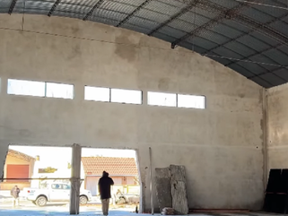 PEHUAJÓ: AVANZA LA OBRA DEL GIMNASIO UBICADO EN CALLE MÁRMOL