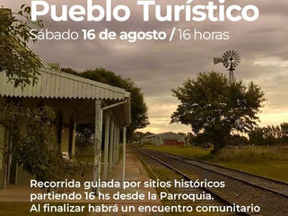135º ANIVERSARIO DE BERUTI: RECORRIDA GUIADA POR SITIOS HISTÓRICOS DE LA LOCALIDAD Y ENCUENTRO COMUNITARIO, ESTE SÁBADO (16)