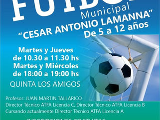 PEHUAJÓ: ESTÁ EN MARCHA LA ESCUELA DE FÚTBOL MUNICIPAL