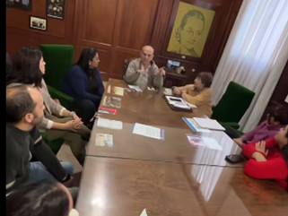 PEHUAJÓ: EL EJECUTIVO SE REUNIÓ CON ESTUDIANTES DEL PROFESORADO DE CS. POLÍTICAS DEL INSTITUTO N° 147