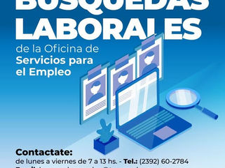 NUEVAS BÚSQUEDAS LABORALES EN LA OFICINA DE SERVICIOS PARA EL EMPLEO