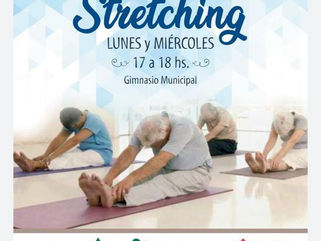 CLASES DE STRETCHING, EN EL GIMNASIO MUNICIPAL DE DAIREAUXEl Área de Adultos Mayores de la Municipa