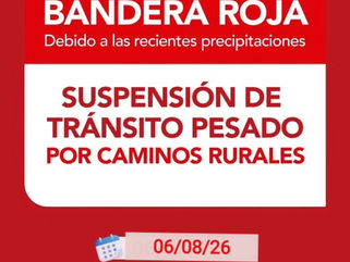 SALLIQUELÓ: BANDERA ROJA PARA EL TRÁNSITO PESADO POR CAMINOS RURALES