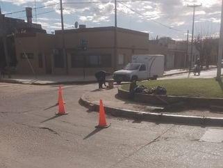 PEHUAJÓ: SE REALIZAN TRABAJOS DE MANTENIMIENTO EN ROTONDAS Y VEREDAS