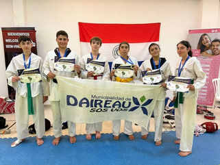 TAEKWONDISTAS QUE REPRESENTARON A DAIREAUX, COMPLETARON CON ÉXITO EL CAMPUS DE ALTO RENDIMIENTO EN PARAGUAY