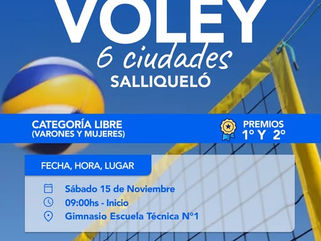 TORNEO DE VOLEY 6 CIUDADES EN SALLIQUELÓ