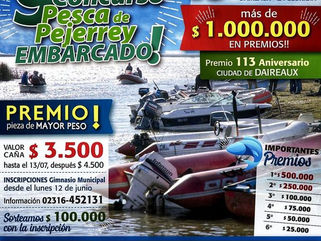 DAIREAUX PRESENTA EL 9° CONCURSO DE PESCA DE PEJERREY EMBARCADO