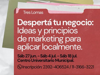 JORNADA DE CAPACITACIÓN SOBRE MARKETING EN TRES LOMAS