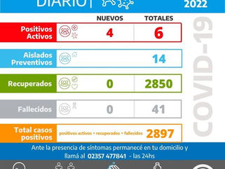 INFORME DIARIO SOBRE COVID-19 EN CARLOS TEJEDOR