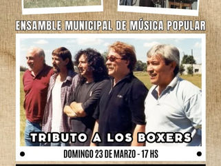 TRES LOMAS: EL ENSAMBLE MUNICIPAL DE MÚSICA POPULAR LE RENDIRÁ TRIBUTO A "LOS BOXERS"