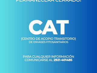 PELLEGRINI: ESTA SEMANA PERMANECERÁ CERRADO EL CENTRO DE ACOPIO TRANSITORIO