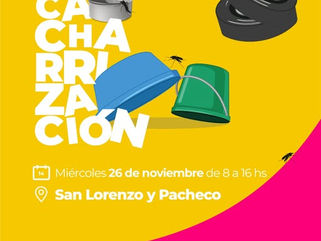 TRENQUE LAUQUEN - PREVENCIÓN CONTRA EL DENGUE: ESTE MIÉRCOLES HABRÁ UNA JORNADA DE DESCACHARRIZACIÓN EN EL SECTOR ALEDAÑO A LAS CALLES SAN LORENZO Y PACHECO