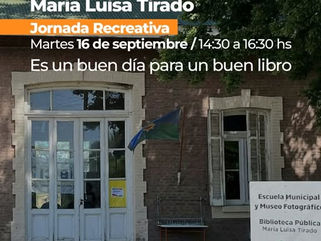 JORNADA RECREATIVA PARA CELEBRAR EL 6º ANIVERSARIO DE LA BIBLIOTECA PÚBLICA MUNICIPAL “MARISA LUISA TIRADO” DE GIRODÍAS
