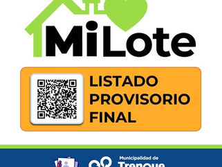 TRENQUE LAUQUEN - PROGRAMA MI LOTE: YA ESTÁ EL LISTADO PROVISORIO FINAL Y SE ABRE EL PERÍODO DE IMPUGNACIONES