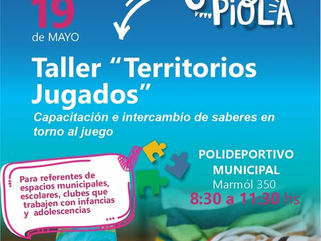 ESTE MARTES, CAPACITACIÓN EN PEHUAJÓ SOBRE NIÑEZ Y ADOLESCENCIA: TALLER "TERRITORIOS JUGADOS"