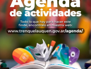 AGENDA DE ACTIVIDADES SOCIALES Y CULTURALES EN TRENQUE LAUQUEN