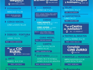 AMPLIA AGENDA DE TALLERES CULTURALES GRATUITOS EN PEHUAJÓ
