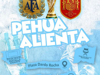 PEHUAJÓ ALIENTA A LA SELECCIÓN NACIONAL EN LA PLAZA PRINCIPAL