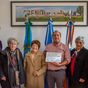 EL INTENDENTE RECIBIÓ A INTEGRANTES DE LIPOLCC: ENTREGARON UNA PLACA CONMEMORATIVA POR EL 150º ANIVERSARIO DE LA CIUDAD DE TRENQUE LAUQUEN
