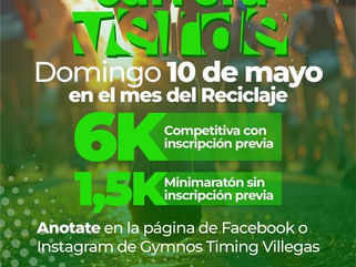 TRENQUE LAUQUEN: LA SEGUNDA EDICIÓN DE LA “CARRERA VERDE” SERÁ EL DOMINGO 10 DE MAYO EN EL MES DEL RECICLAJE