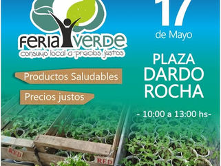 NUEVA EDICIÓN DE LA FERIA VERDE EN PEHUAJÓ, ESTE SÁBADO EN LA PLAZA DARDO ROCHA