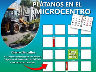 PEHUAJÓ: CORTES DE CALLES EL DIA JUEVES 9 POR TAREAS DE PODA EN EL MICROCENTRO