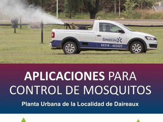 DAIREUAX: SE REALIZAN APLICACIONES PARA CONTROL DE MOSQUITOS