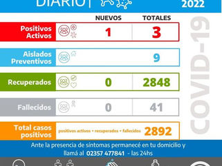 INFORME DIARIO SOBRE COVID-19 EN CARLOS TEJEDOR