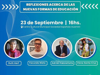 GUAMINÍ: LLEGA LA IV JORNADA DE EDUCACIÓN "REFLEXIONES ACERCA DE LAS NUEVAS FORMAS DE EDUCACIÓN"