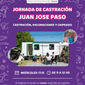 JORNADA DE CASTRACIÓN DE MASCOTAS , EL MIÉRCOLES 17 EN JUAN JOSÉ PASO