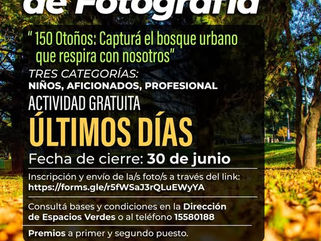 CONCURSO FOTOGRÁFICO “150 OTOÑOS”: LA INSCRIPCIÓN CIERRA EL PRÓXIMO 30 DE JUNIO