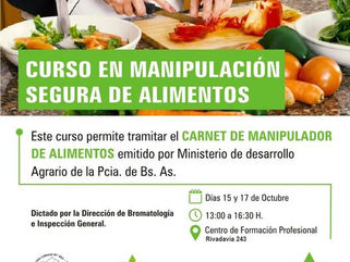 CURSO DE MANIPULACIÓN SEGURA DE ALIMENTOS EN DAIREAUX