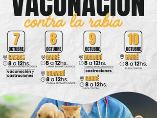 CAMPAÑA DE VACUNACIÓN CONTRA LA RABIA EN EL DISTRITO DE GUAMINÍ