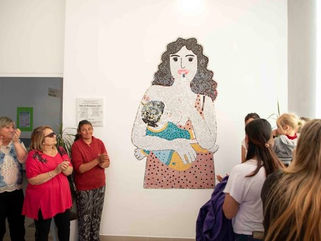 DAIREAUX: QUEDÓ INAUGURADO EL MURAL DE MOSAIQUISMO EN EL HOSPITAL MUNICIPAL