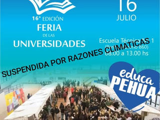 PEHUAJÓ: POR RAZONES CLIMÁTICAS, SE SUSPENDIÓ LA FERIA DE LAS UNIVERSIDADES