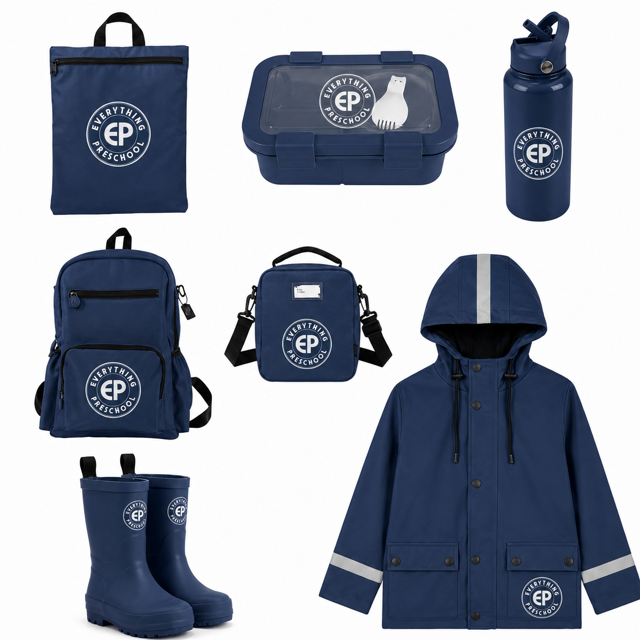 Everything Preschool Essentials Bag collection reference in Navy