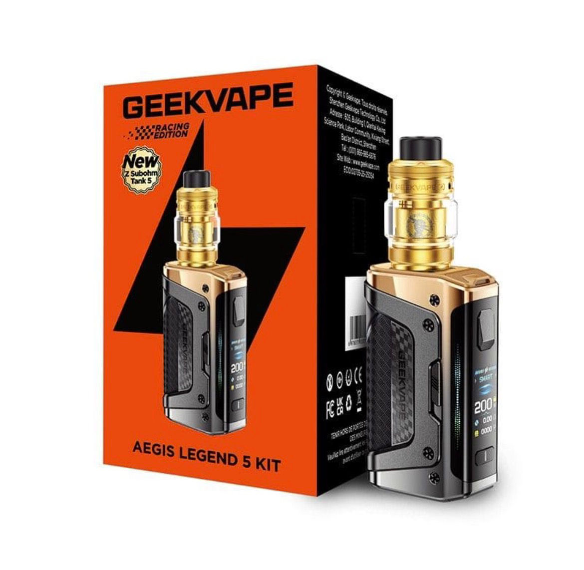 GEEKVAPE AEGIS LEGEND 5 kit with Z SUBOHM TANK 5 15