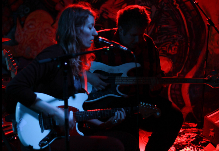 Brooke Tuley and Mike Tuley performing together 