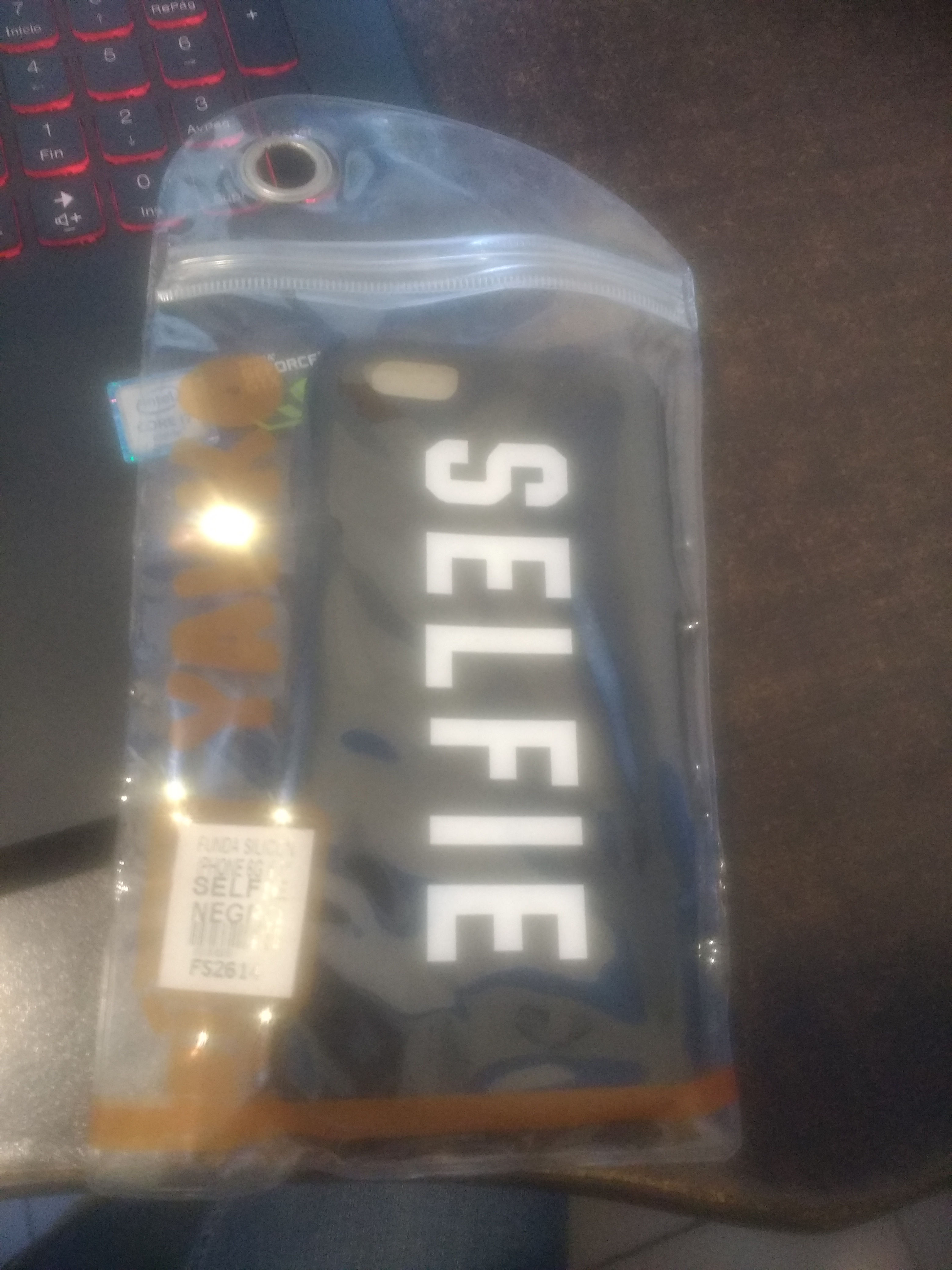 Iphone 6 Silicon Palabra selfit Negra