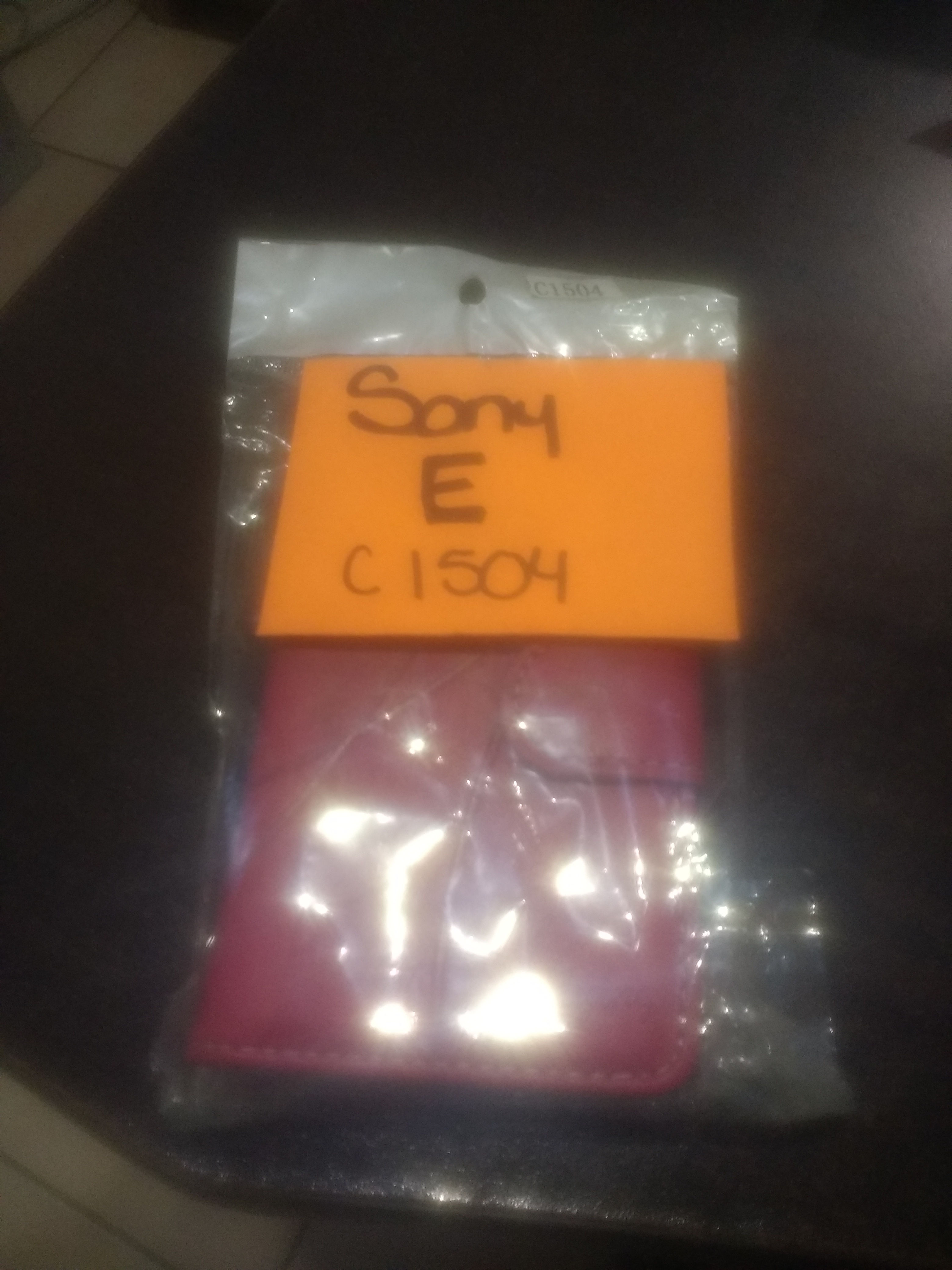Sony Xperia E c1504 Funda cartera rosa