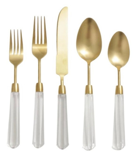 Gem Flatware Collection in Gold | posheventsandrentals