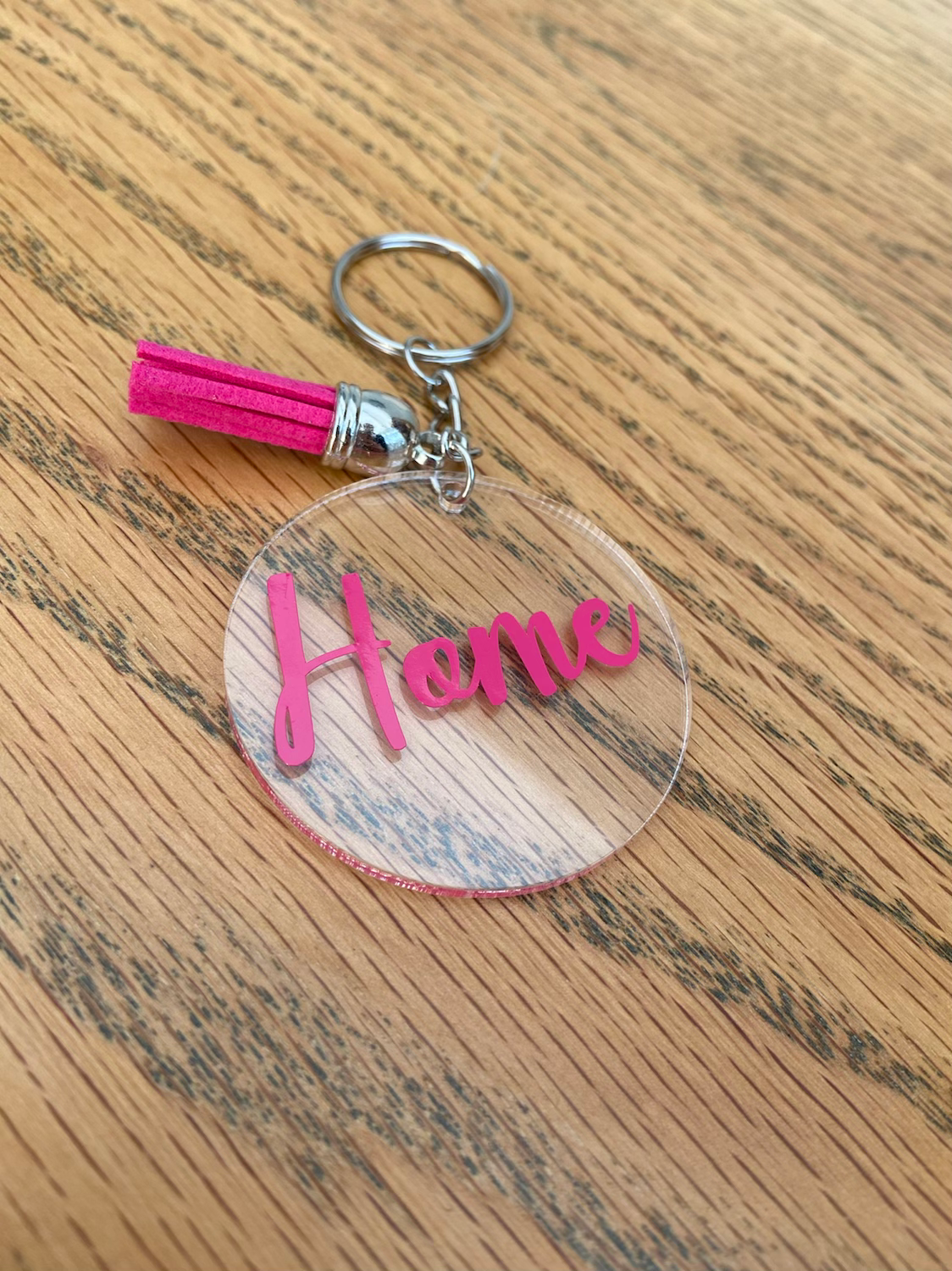 Personalised acrylic keyring 🤍