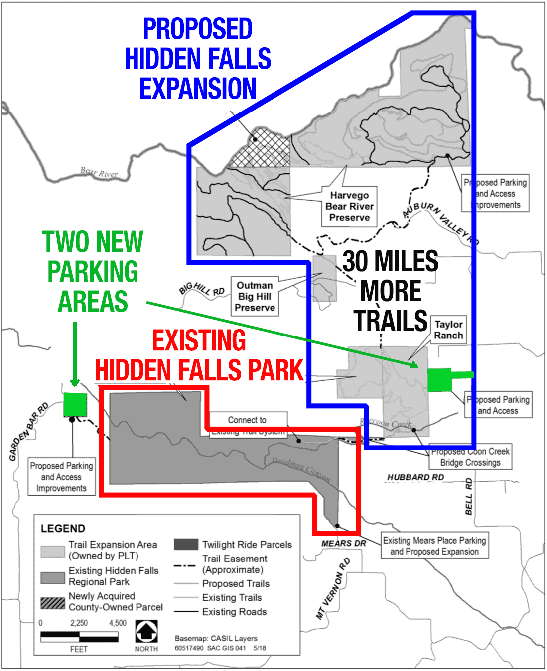 Hidden Falls Expansion Map 2021